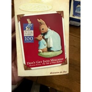 Hallmark Keepsake Ornament Peter Rabbit 100 Years  Beatrix Potter